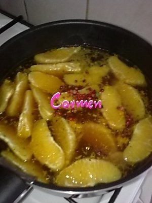 Cotlete de porc cu felioare de portocale