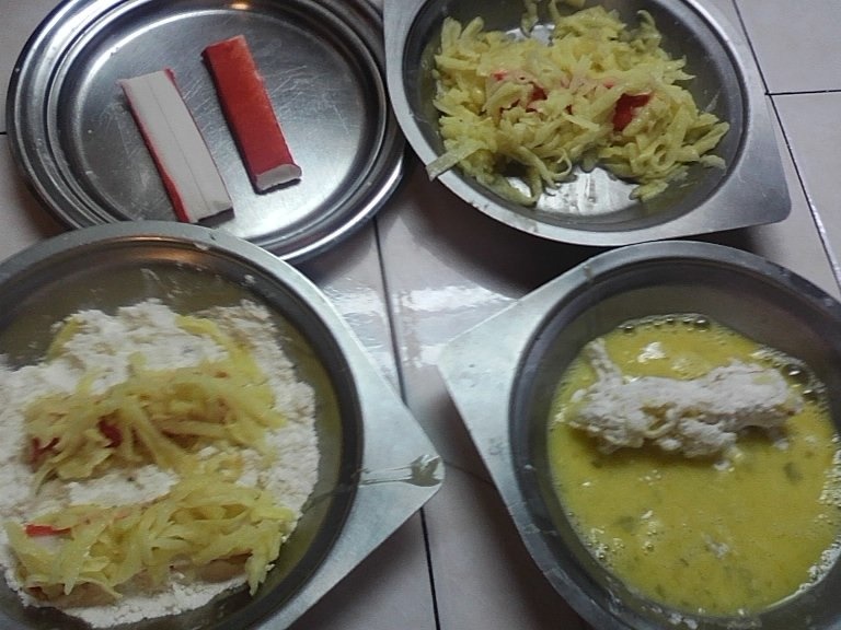 Surimi in crusta de cartof