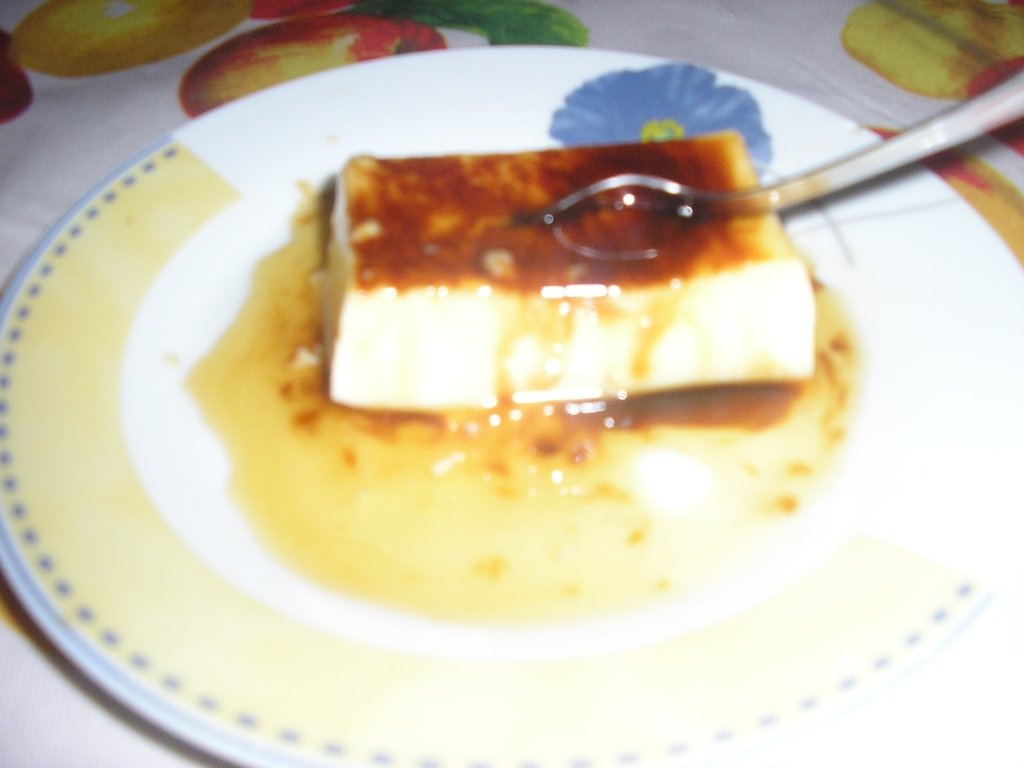 panna cotta cu zahar ars