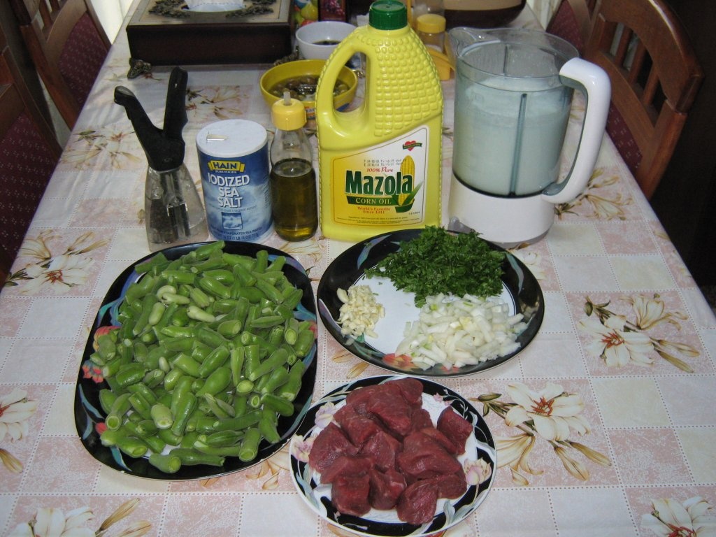 Supa de bob verde cu carne de vita si iaurt-specific tarilor arabe