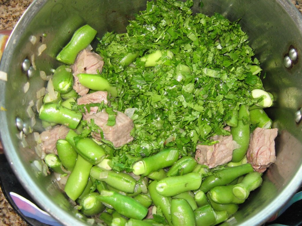 Supa de bob verde cu carne de vita si iaurt-specific tarilor arabe