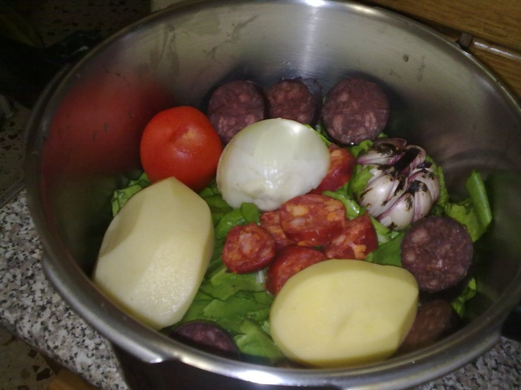 Potaje de acelga(tocana de cardon)