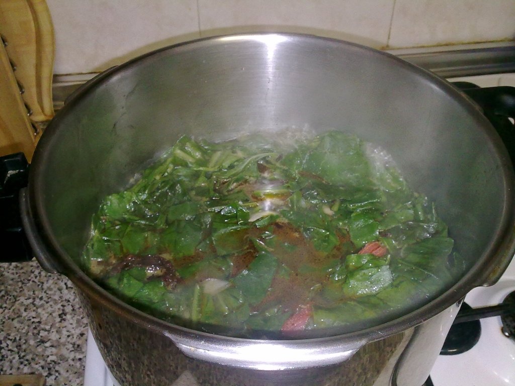 Potaje de acelga(tocana de cardon)
