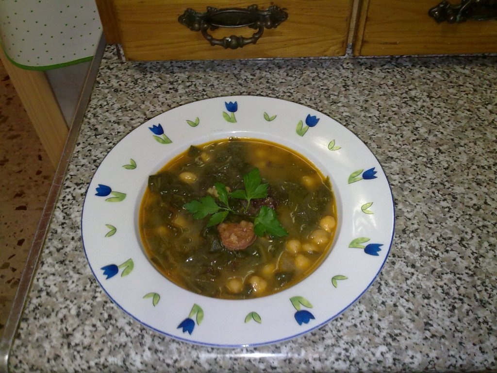 Potaje de acelga(tocana de cardon)