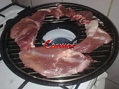 Friptura de porc cu cartofi prajiti