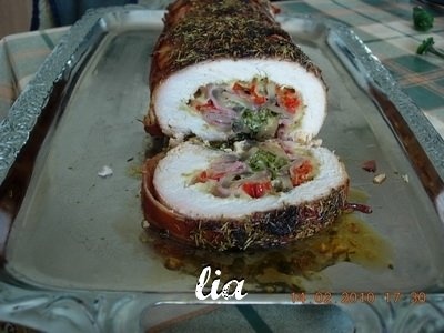 Rulada din piept de curcan