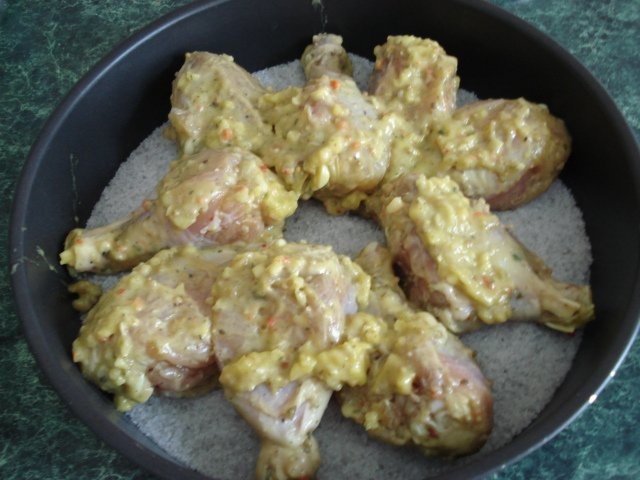 Pulpe de pui pe sare