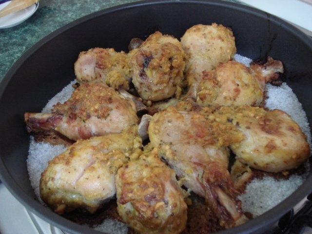 Pulpe de pui pe sare