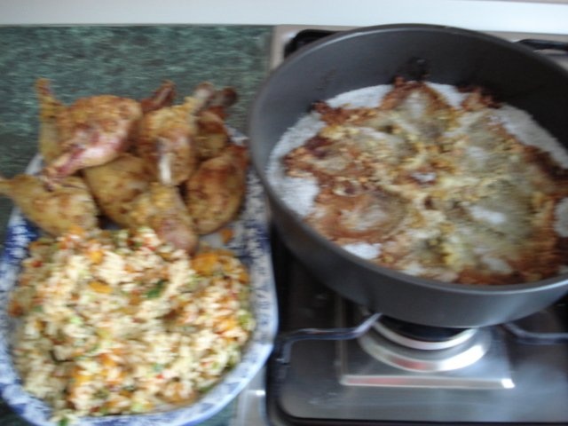 Pulpe de pui pe sare