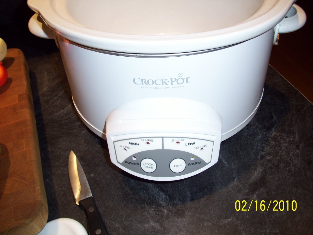 Pui cu carnat piscacios la slowcooker(oala de gatit incet)