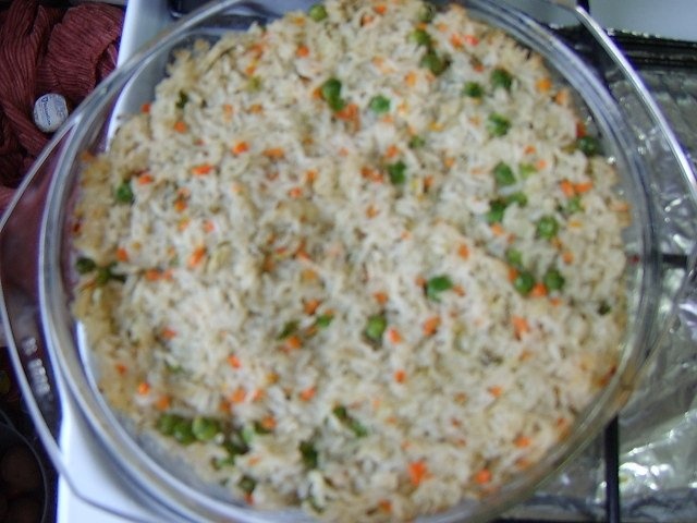 Pui cu ananas si Rizi-bizi