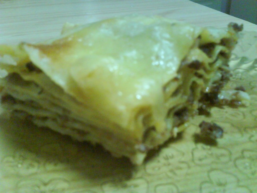 Lasagna cu carne de vita