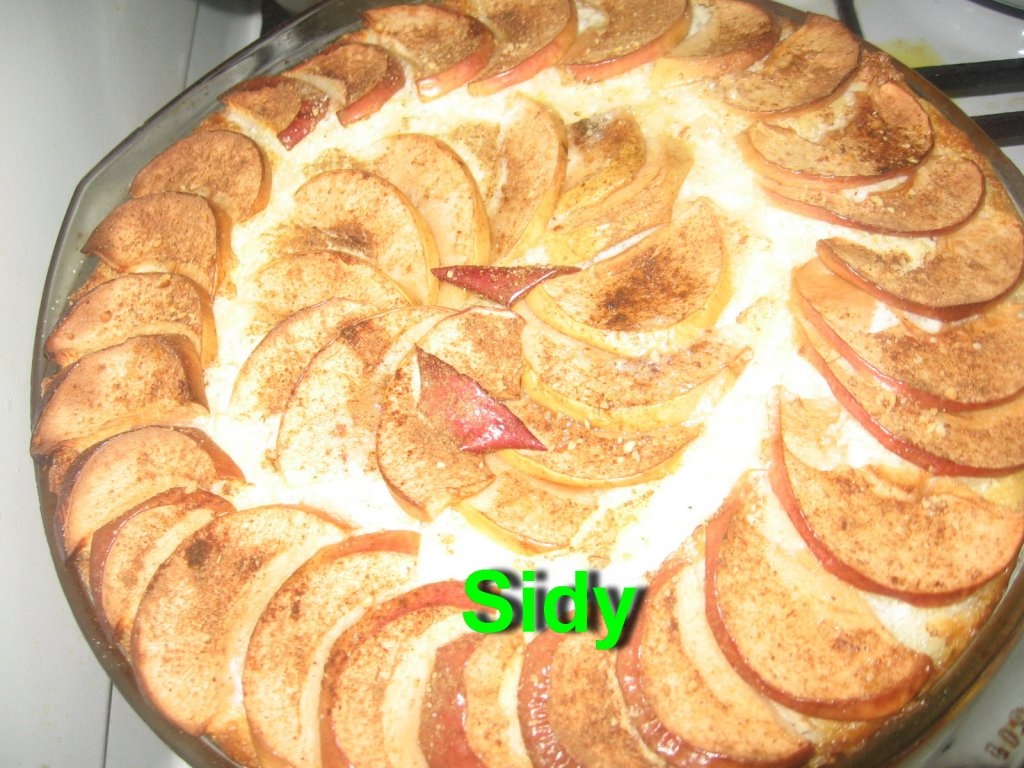 Budinca de orez cu lapte, cu mere si scortisoara