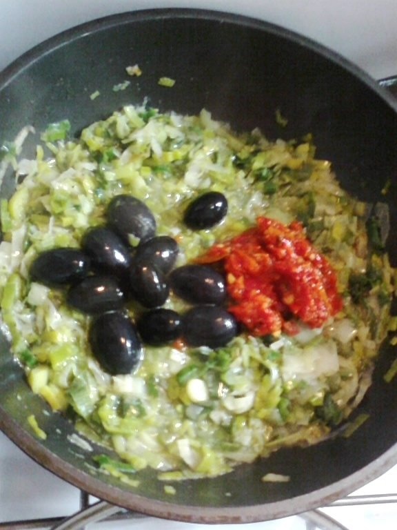 Mancarica de praz cu masline