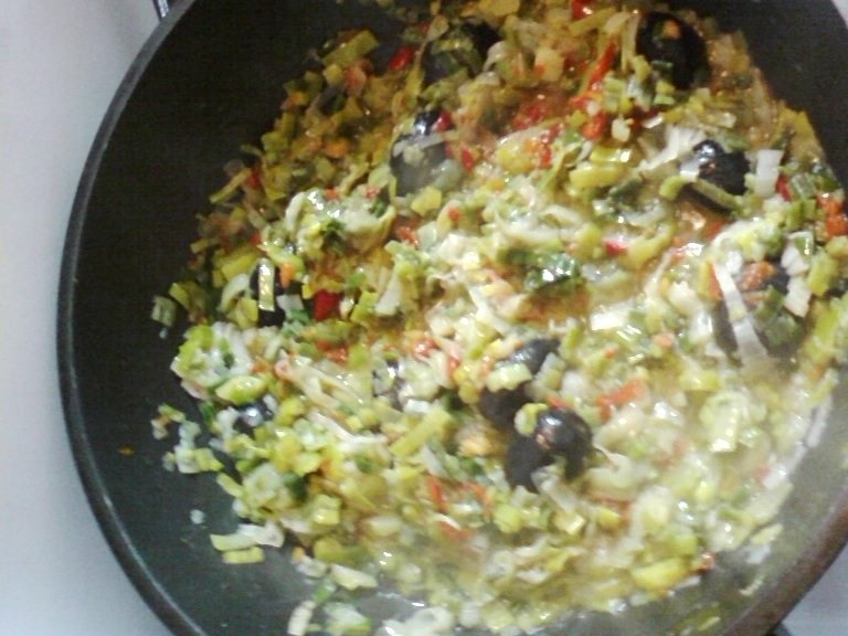 Mancarica de praz cu masline