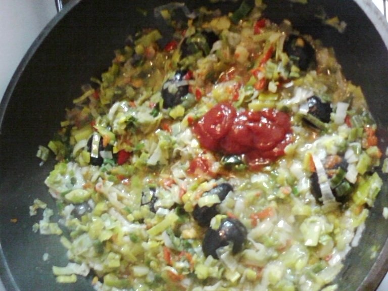 Mancarica de praz cu masline