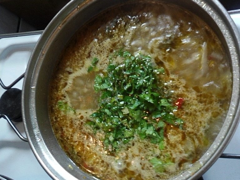 Bors cu ciuperci pleurotus