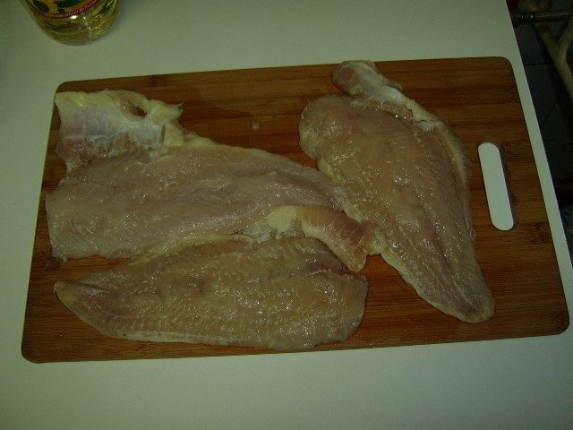 Pangasius prajit cu mujdei si mamaliga la microunde