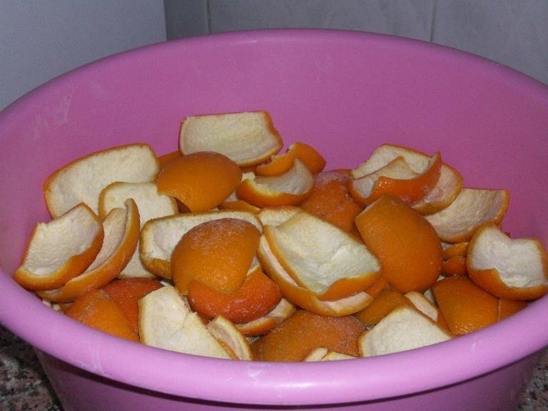 Coji de portocale(gem),pentru prajituri,budinci...