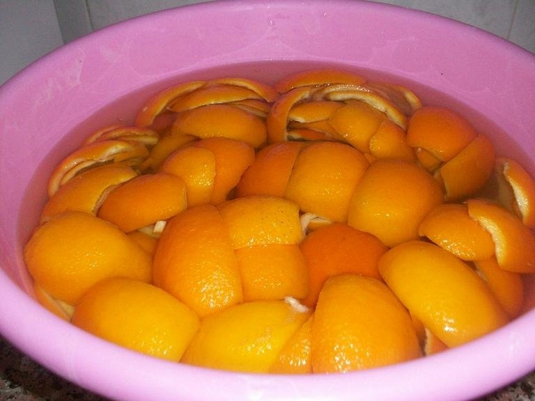 Coji de portocale(gem),pentru prajituri,budinci...