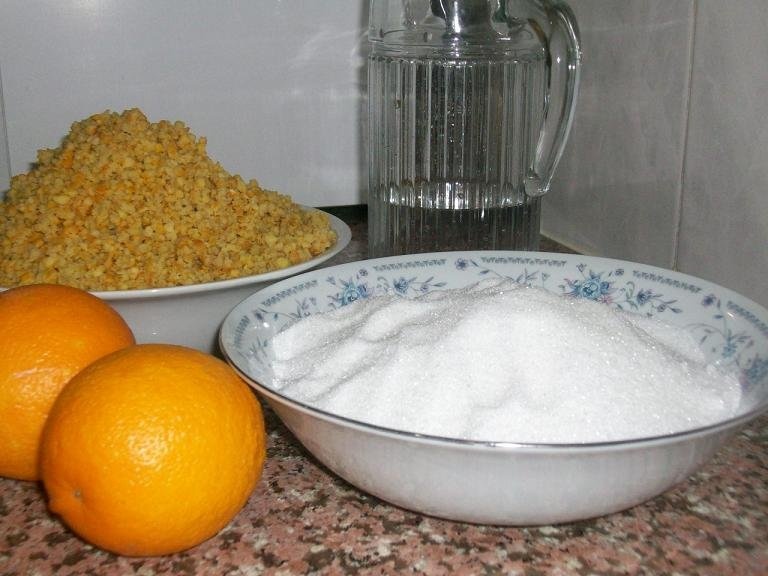Coji de portocale(gem),pentru prajituri,budinci...
