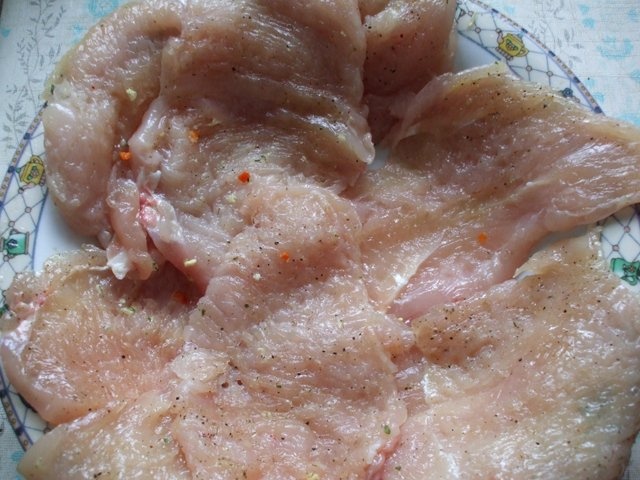 Piept de pui natur la gratar