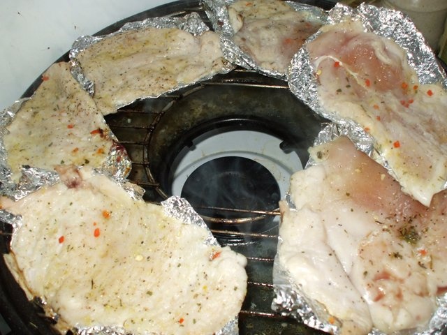 Piept de pui natur la gratar