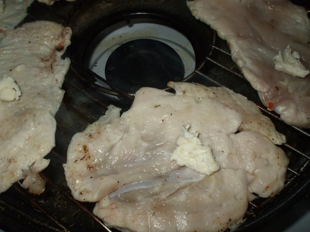 Piept de pui natur la gratar