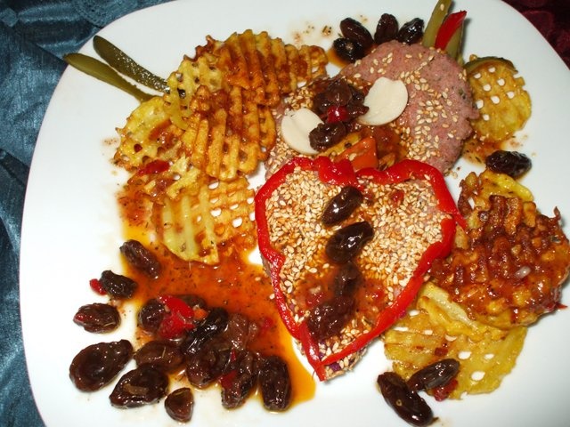 Gratar din carne tocata de curcan cu susan