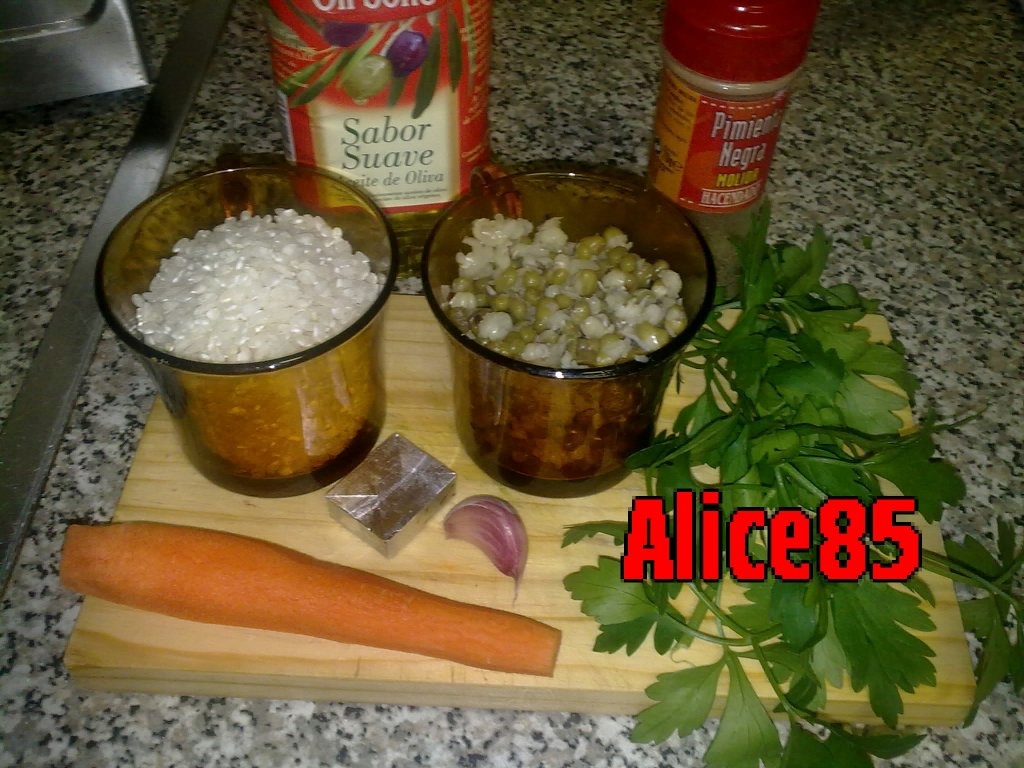 Pilaf cu morcov si soia.