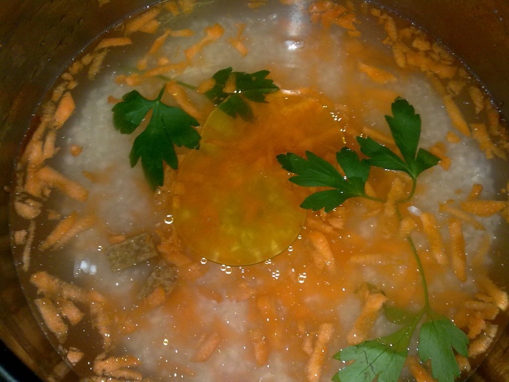 Pilaf cu morcov si soia.