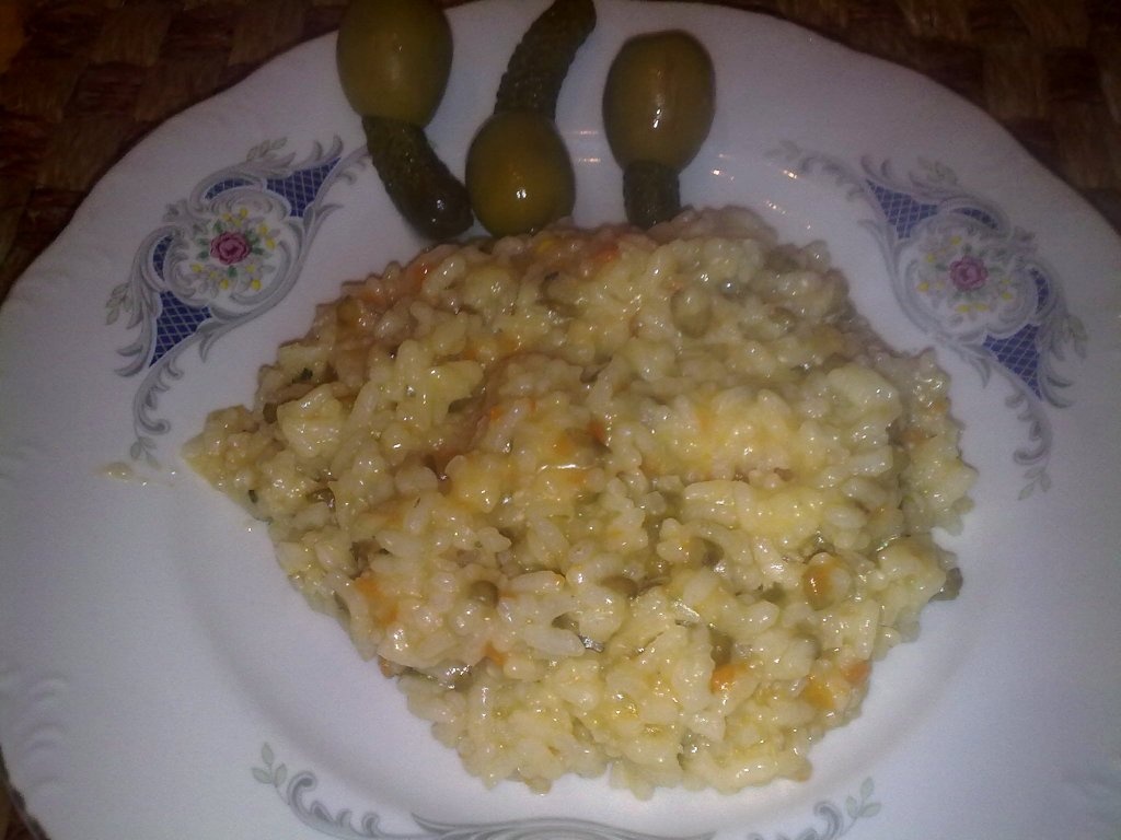 Pilaf cu morcov si soia.