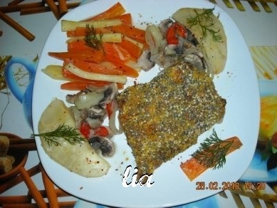 Legume fierte la aburi