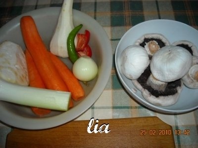 Legume fierte la aburi