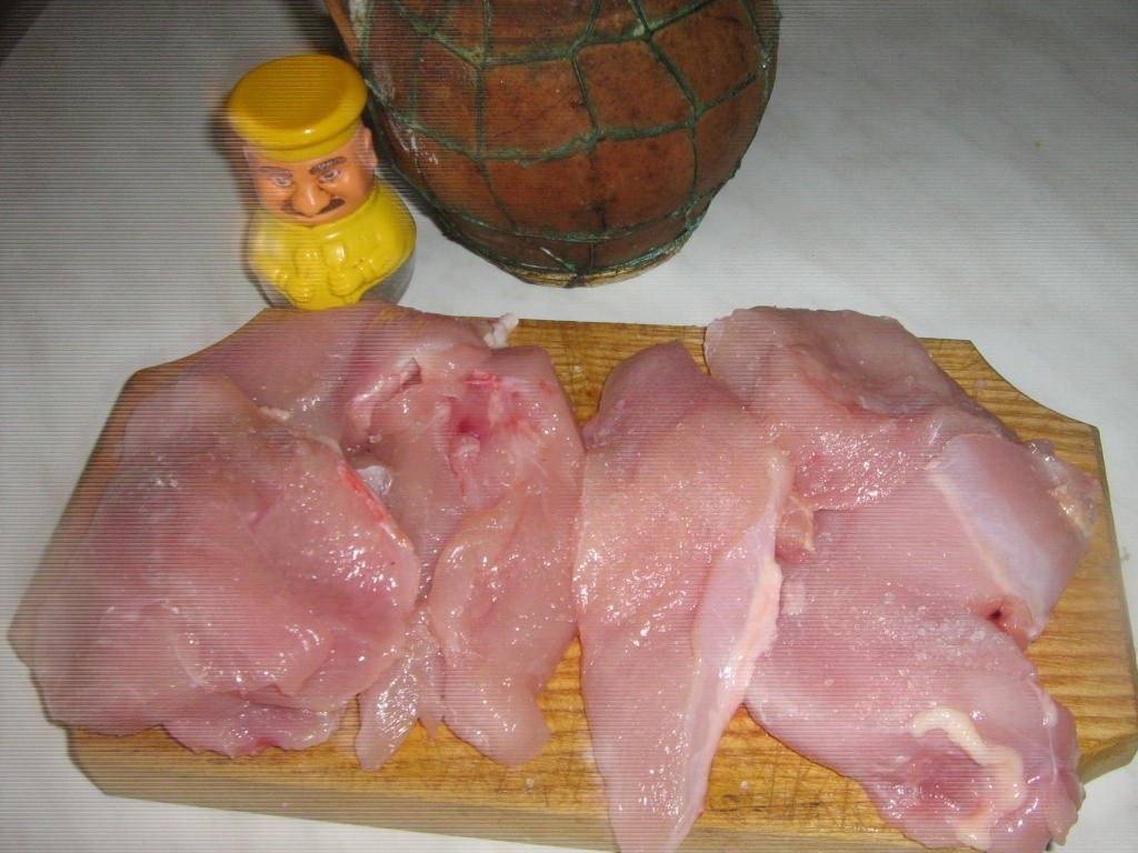 piept de pui cu sos de usturoi