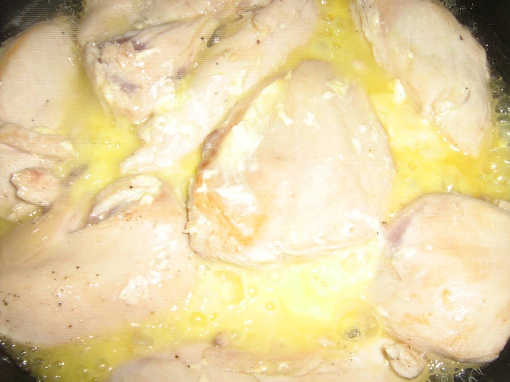 piept de pui cu sos de usturoi