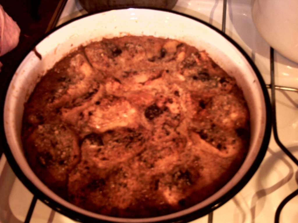 Tort de mere  cu visine si jeleu