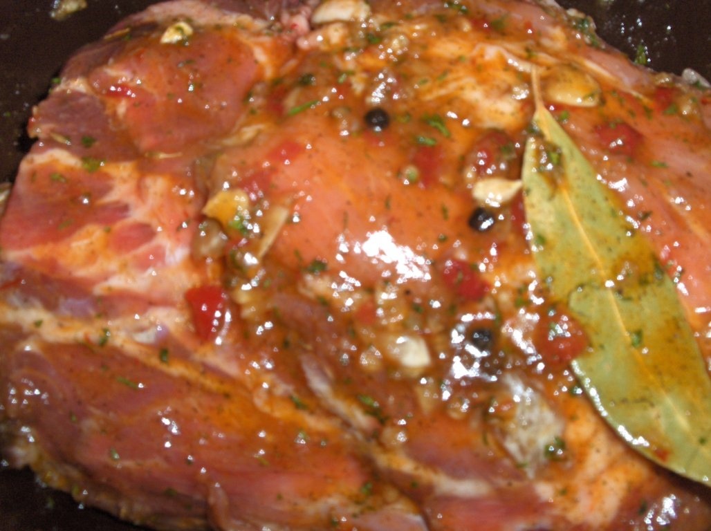 Costita in sos de miere si cartofi gratinati cu bacon