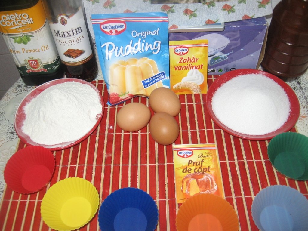 Muffins ( briose) mozaicate