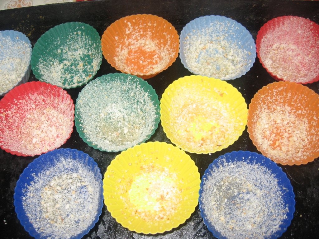 Muffins ( briose) mozaicate