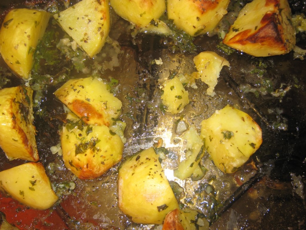 piept de pui cu cartofi copti