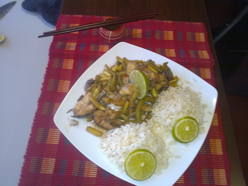 pastrav cu pastai si sos de soia