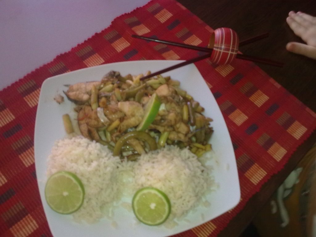 pastrav cu pastai si sos de soia