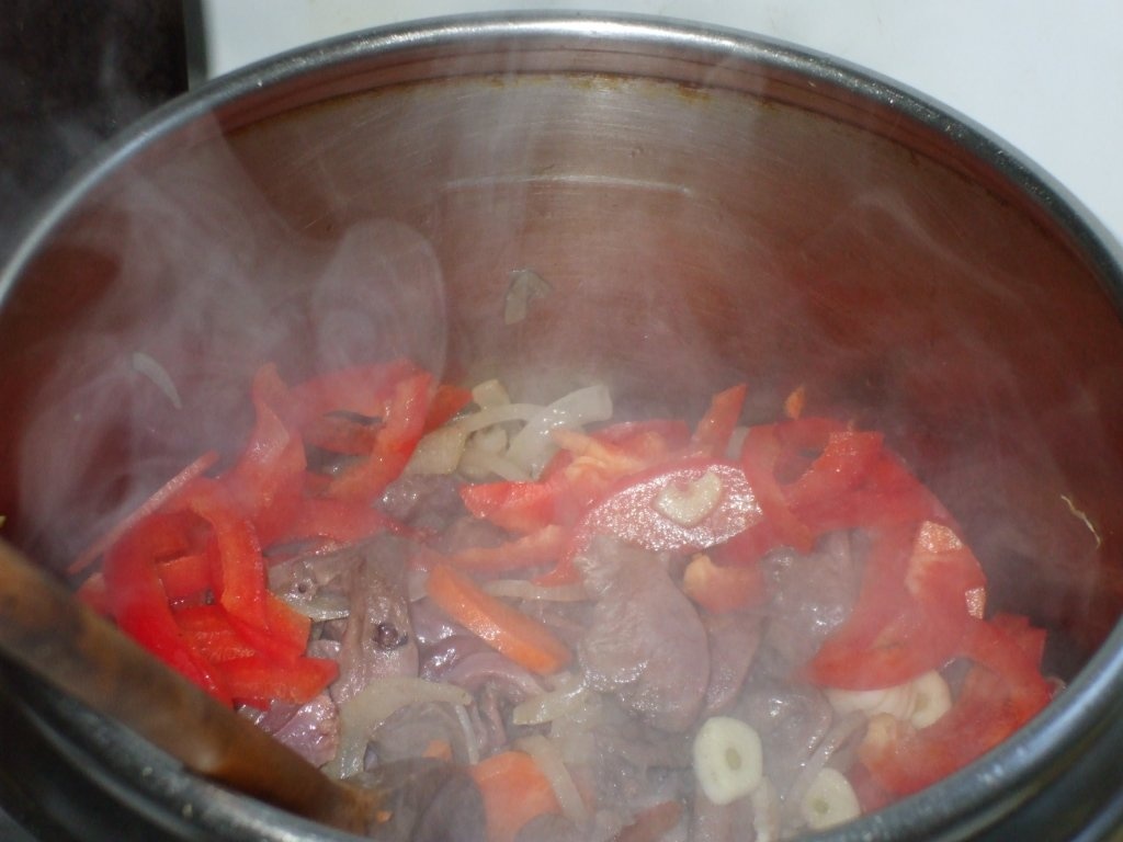 Inima in sos vanatoresc si cartofi piure