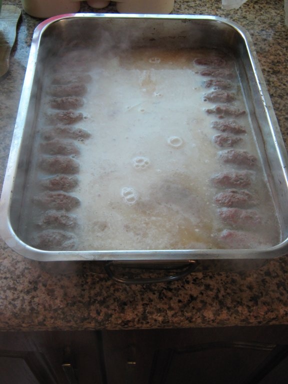 Chiftelute la cuptor cu sos de susan -Kofta bi tahini