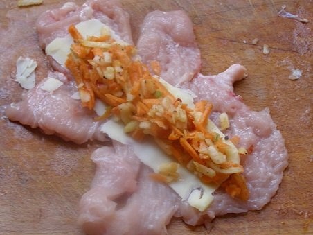 rulouri din piept de pui