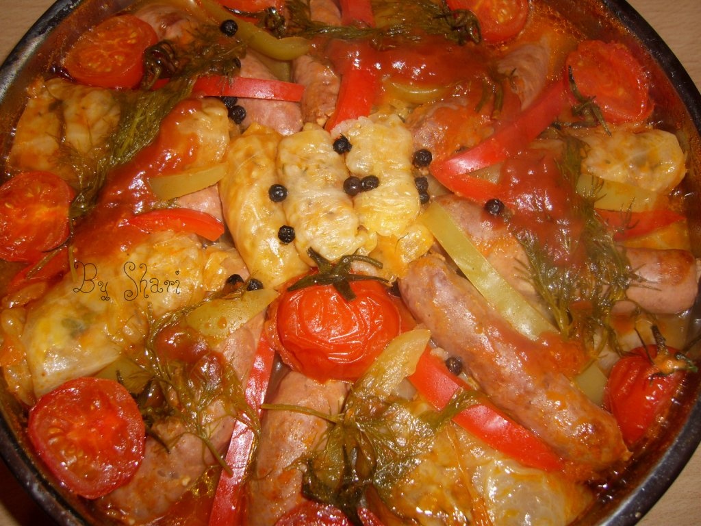 Sarmale cu orez si cimbru