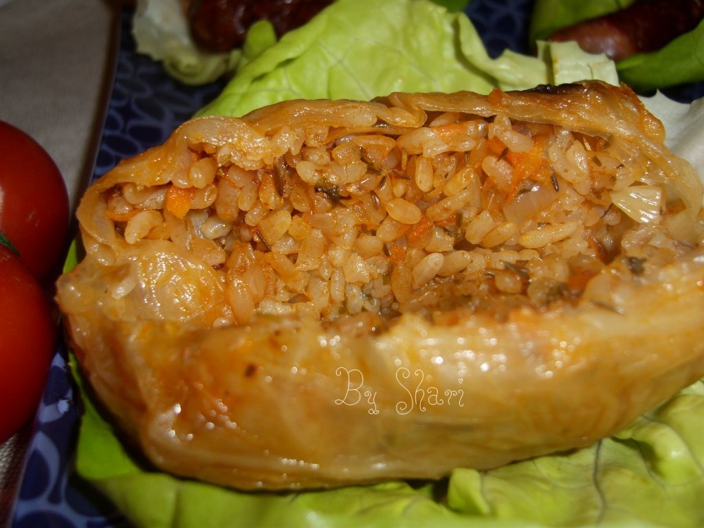 Sarmale cu orez si cimbru