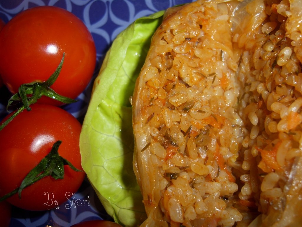 Sarmale cu orez si cimbru