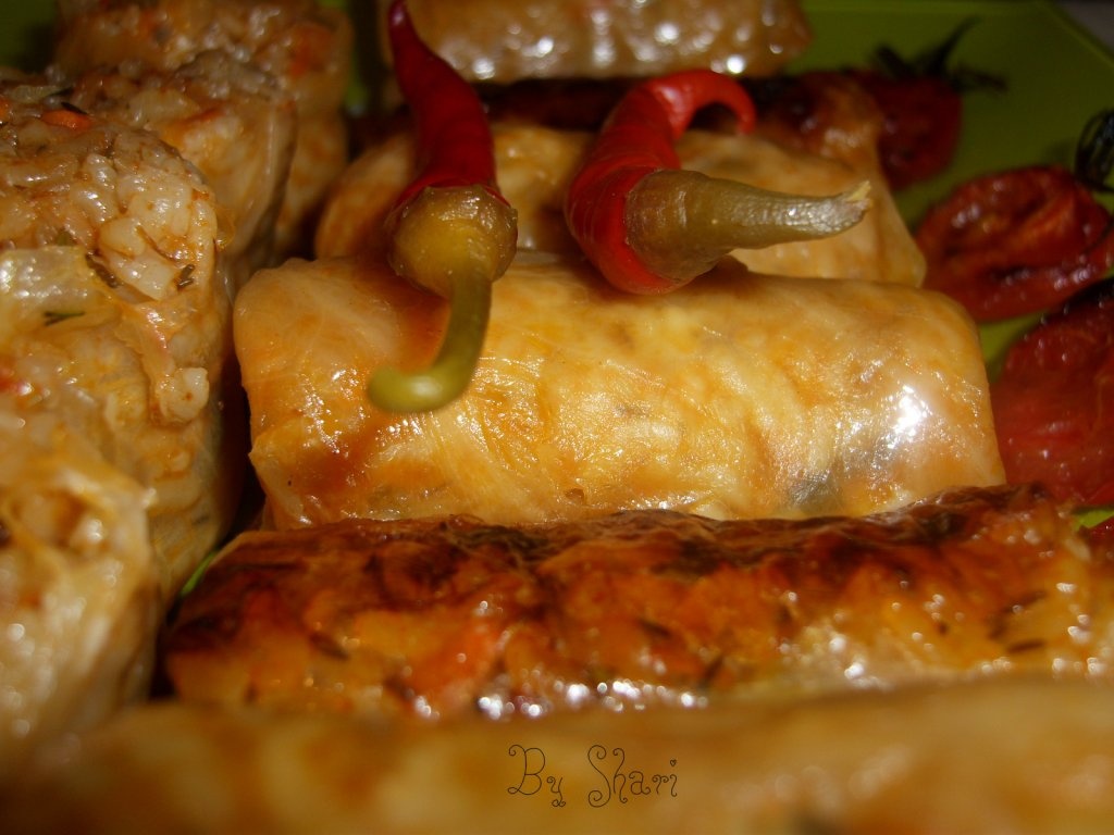 Sarmale cu orez si cimbru